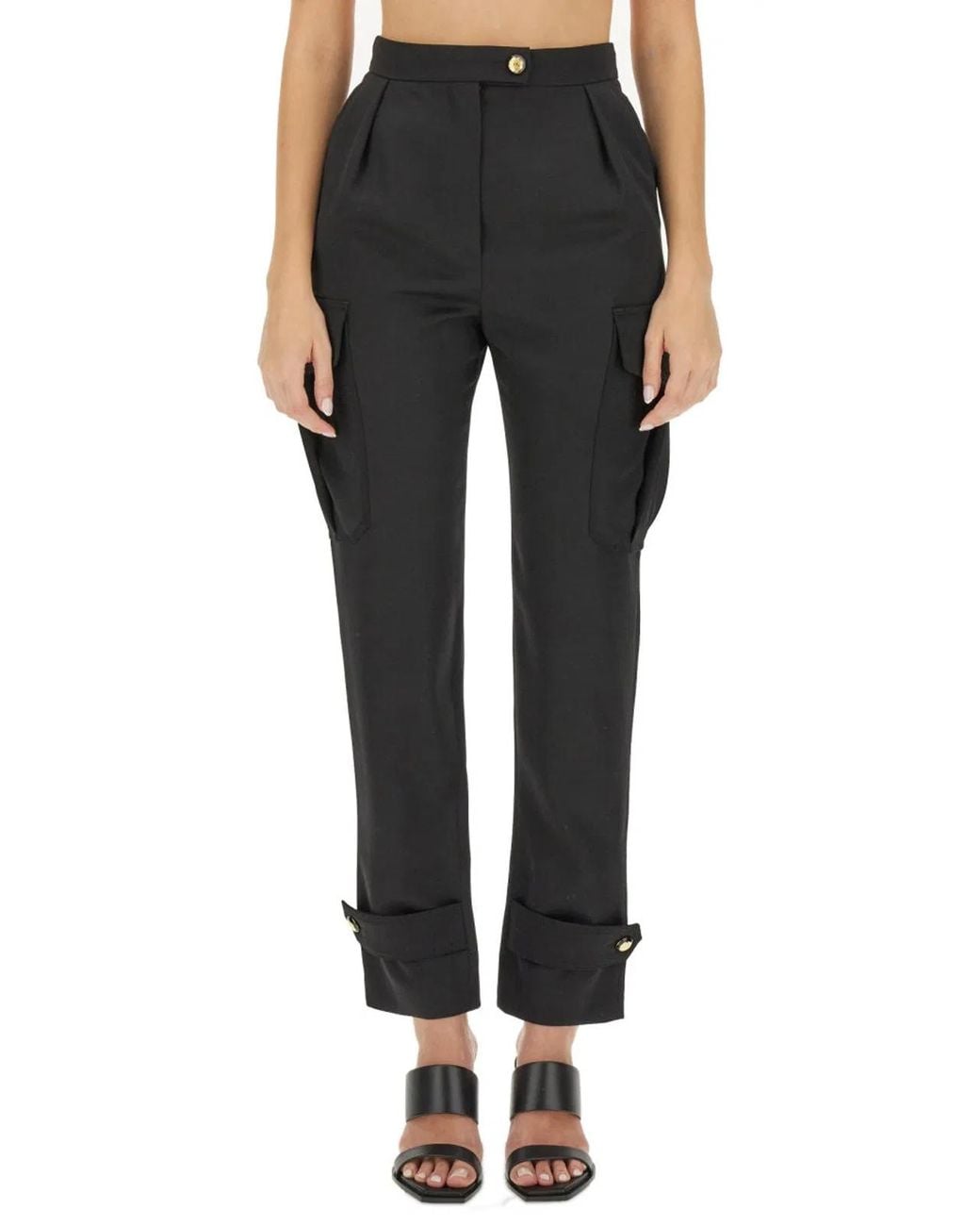 McQueen Black Military Pants