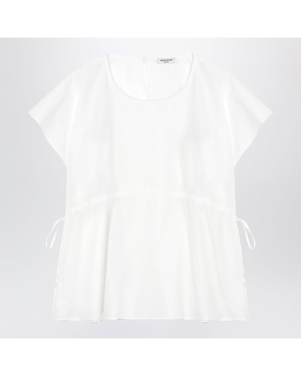 Weekend by Maxmara White Cotton Poplin Blouse