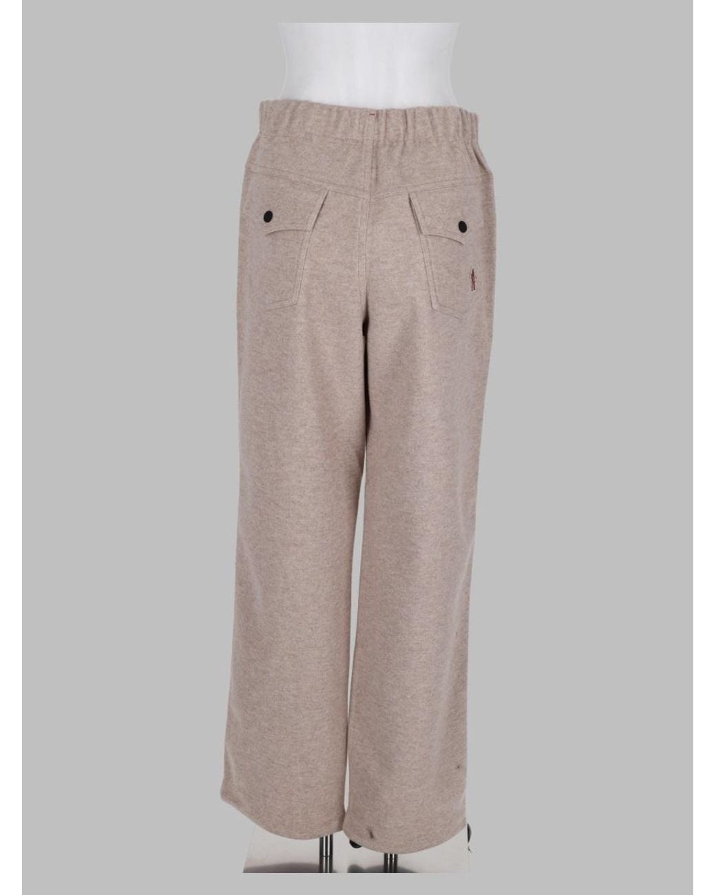 Moncler White High-Performance Quilted Trousers