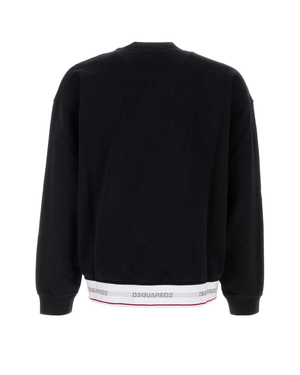 DSquared² Black 2 Elastic Relax Fit Crewneck for men
