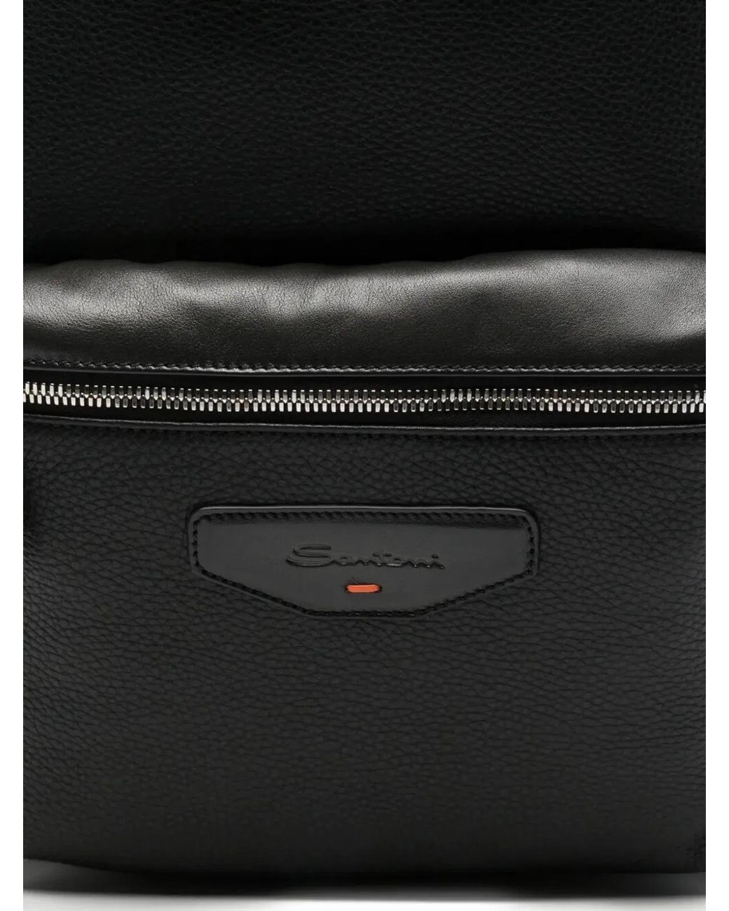 Santoni Black "New" Backpack for men