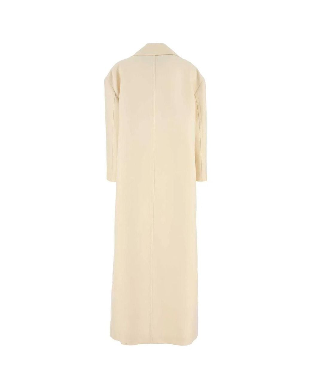 Gucci White Ivoryy Wool Blend Coat