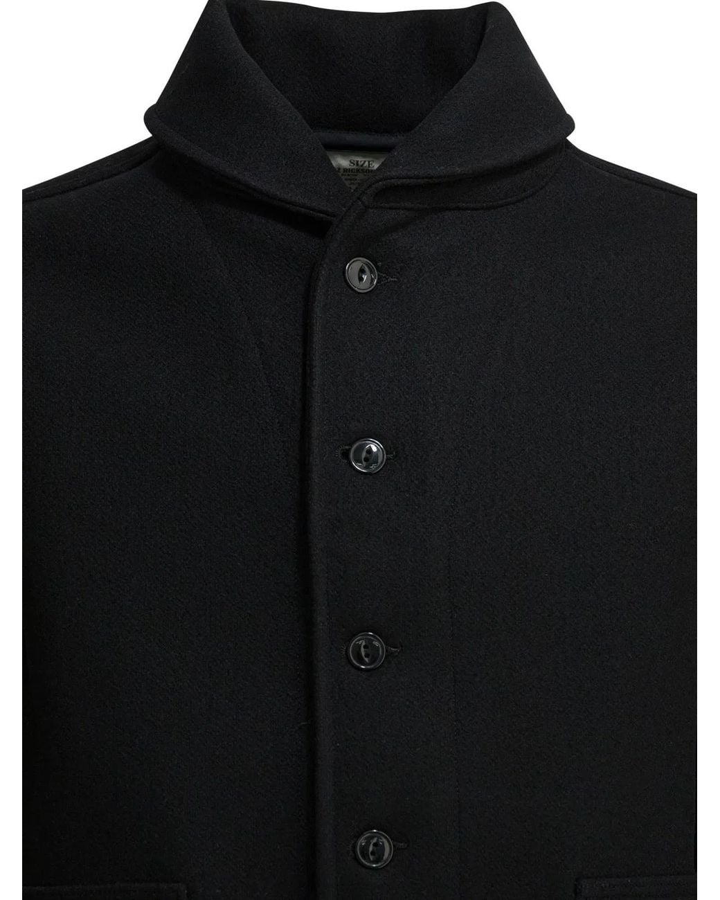 Buzz Rickson's Black Wool Bomber Jacket for men
