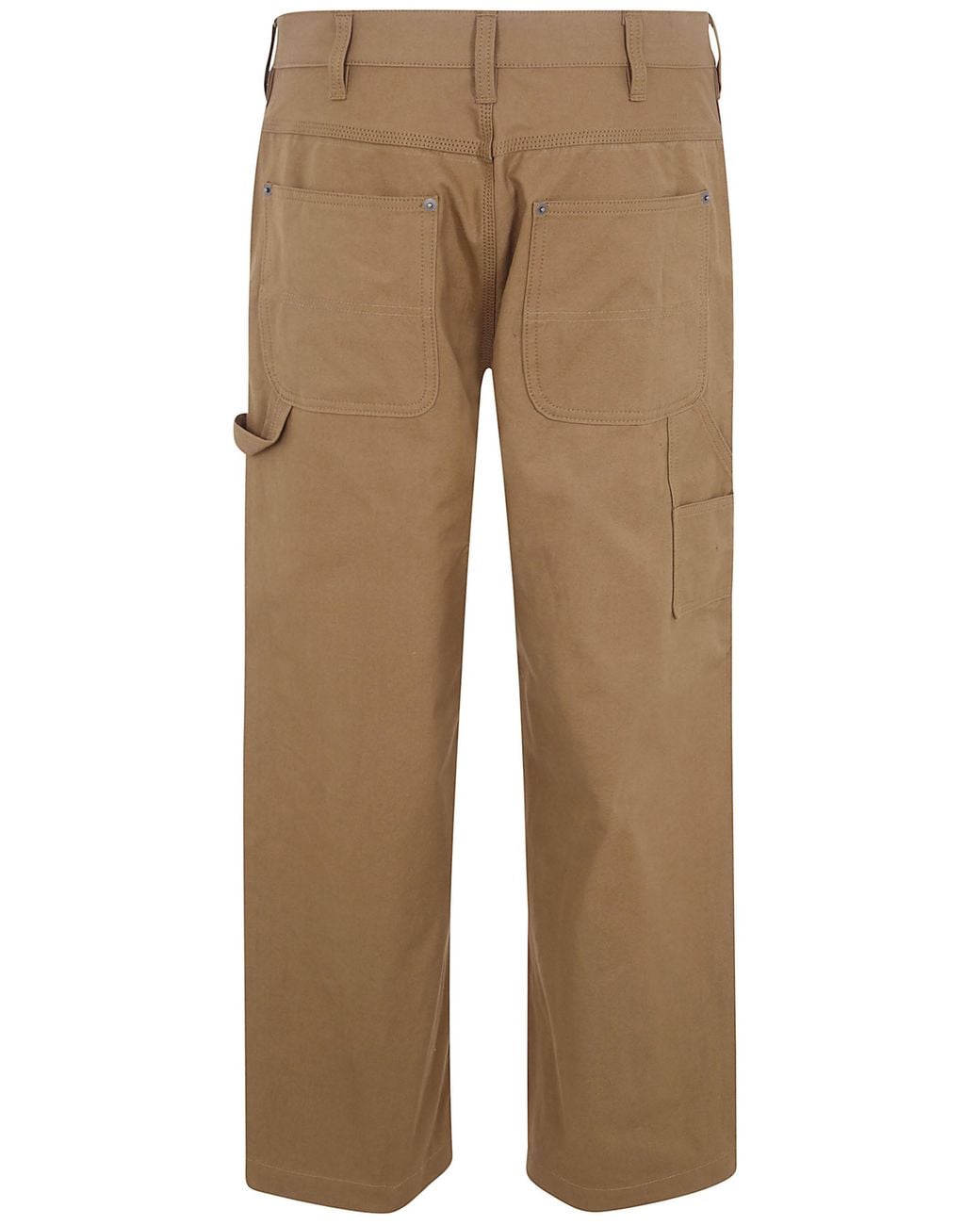 Comme des Garçons Natural Comme Des Garçons Homme Plus Boxy Wide Leg Cotton Trousers for men