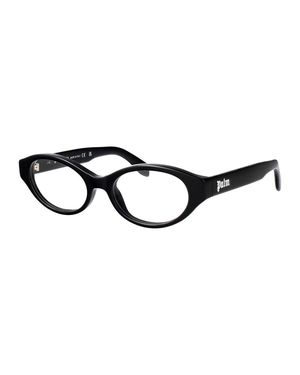 Palm Angels Black Shiny Acetate Glasses