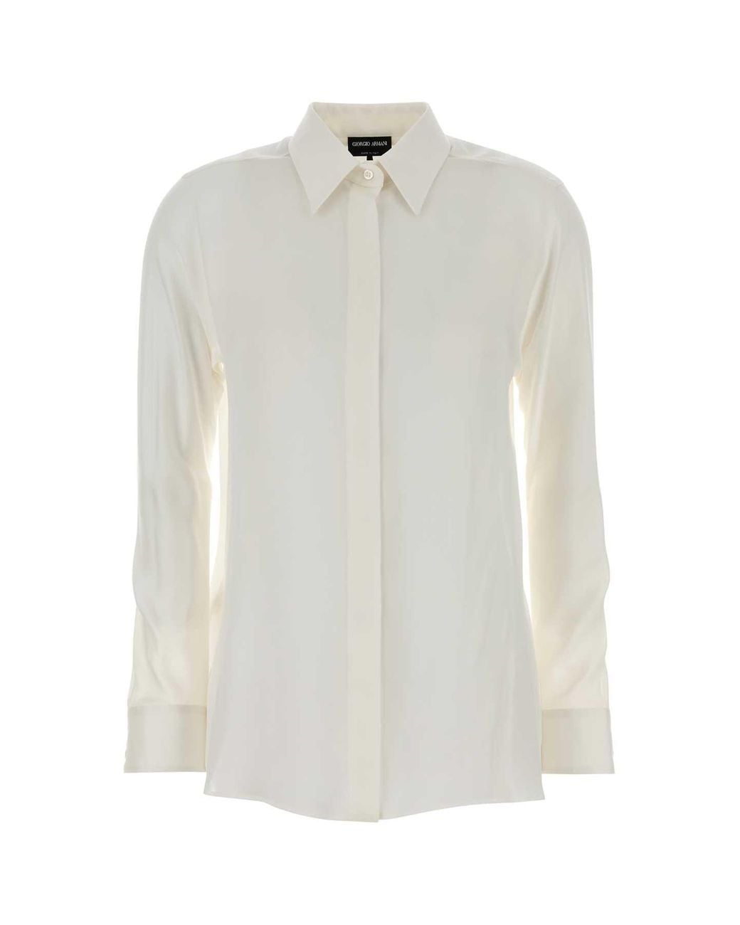 Giorgio Armani White Silk Shirt