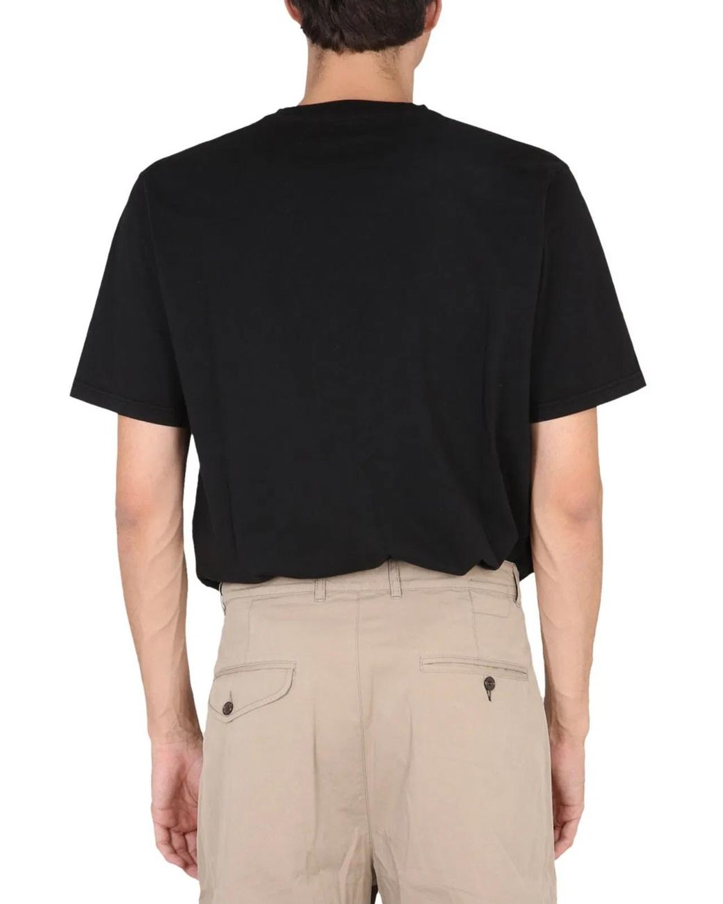 Universal Works Black Crewneck T Shirt for men