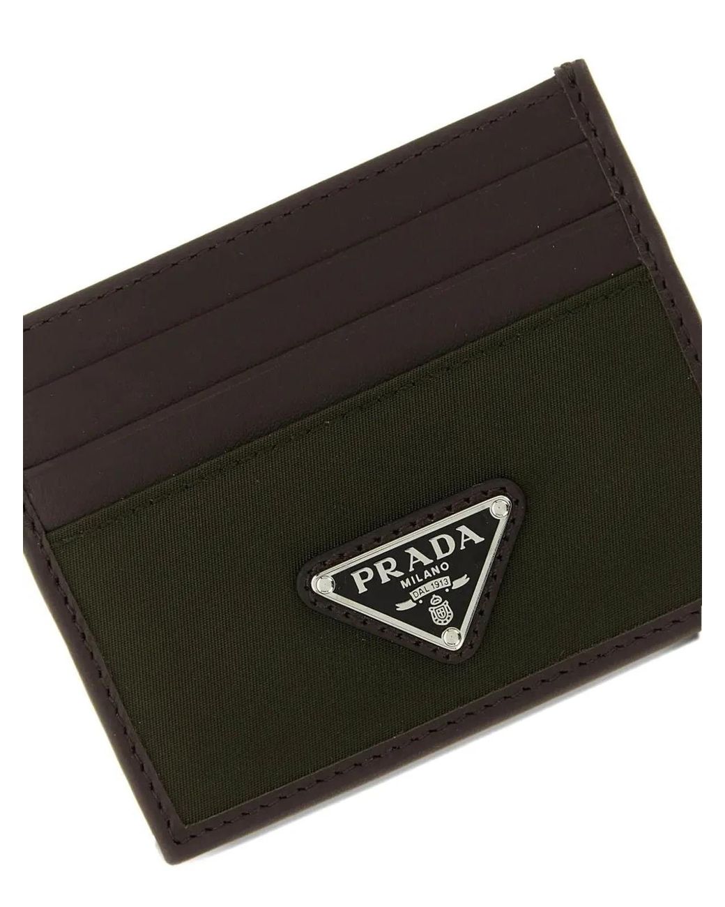 Prada Black Portacarte Di Credit for men