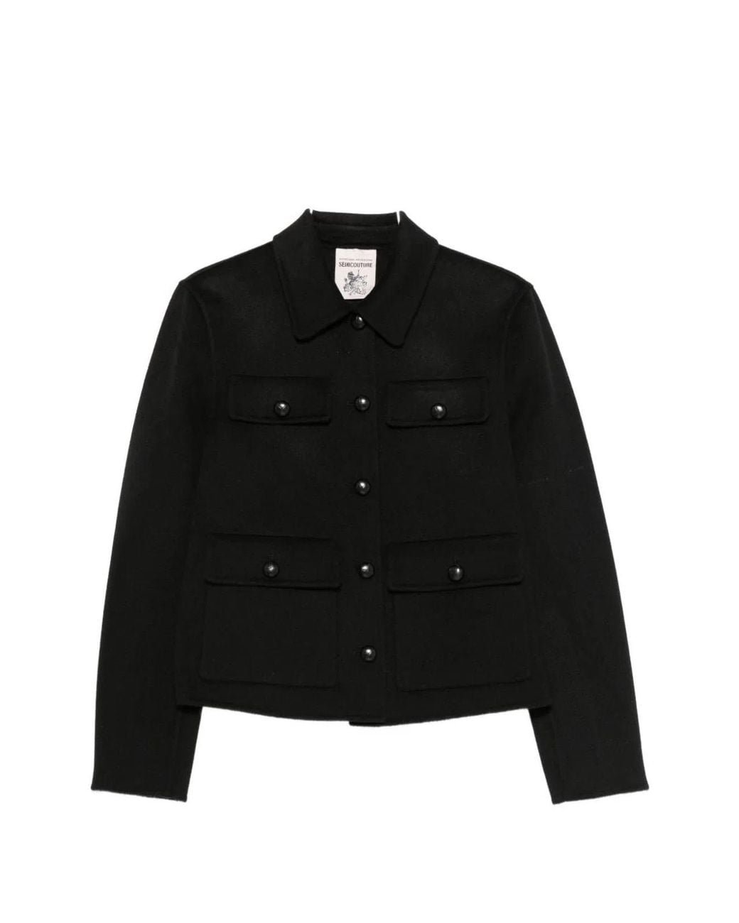 Semicouture Black Alisa Wool Jacket