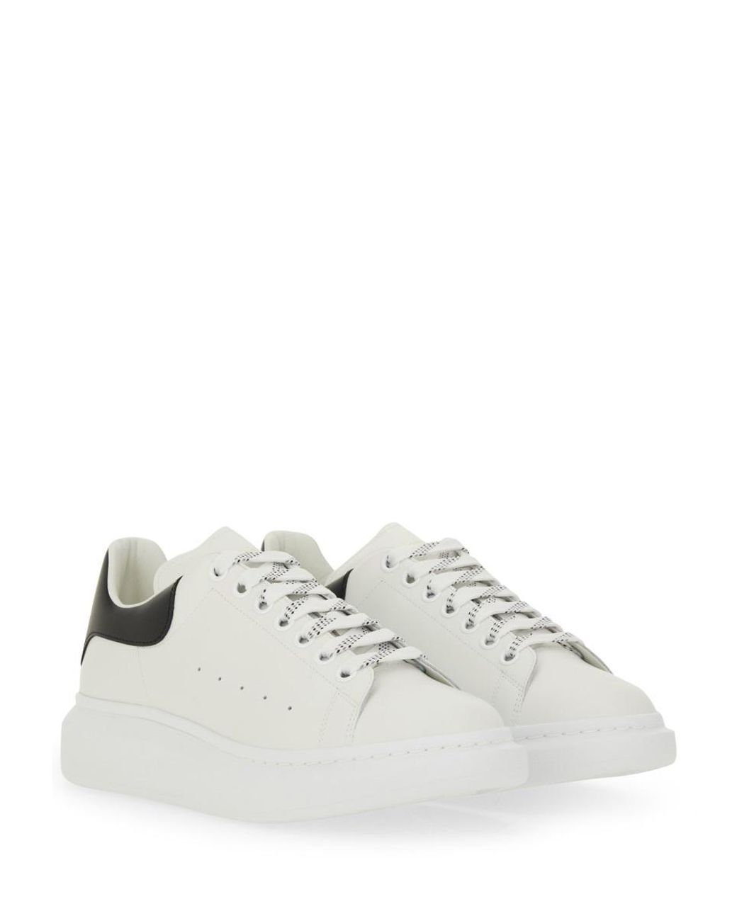 McQueen White Leather Sneakers for men