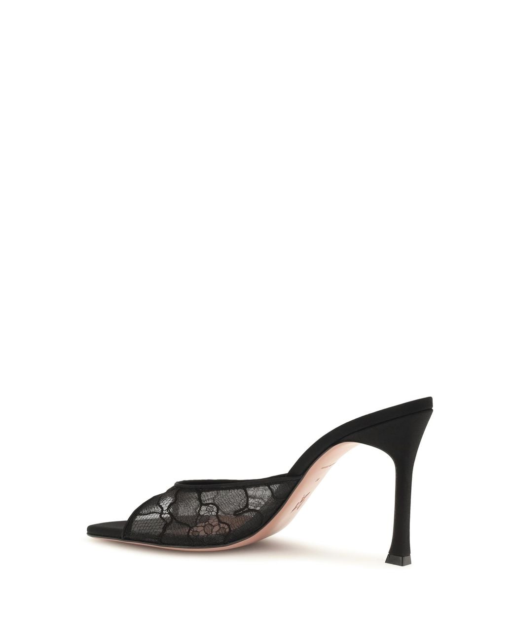 AMINA MUADDI Black Alexa Lace Sandals