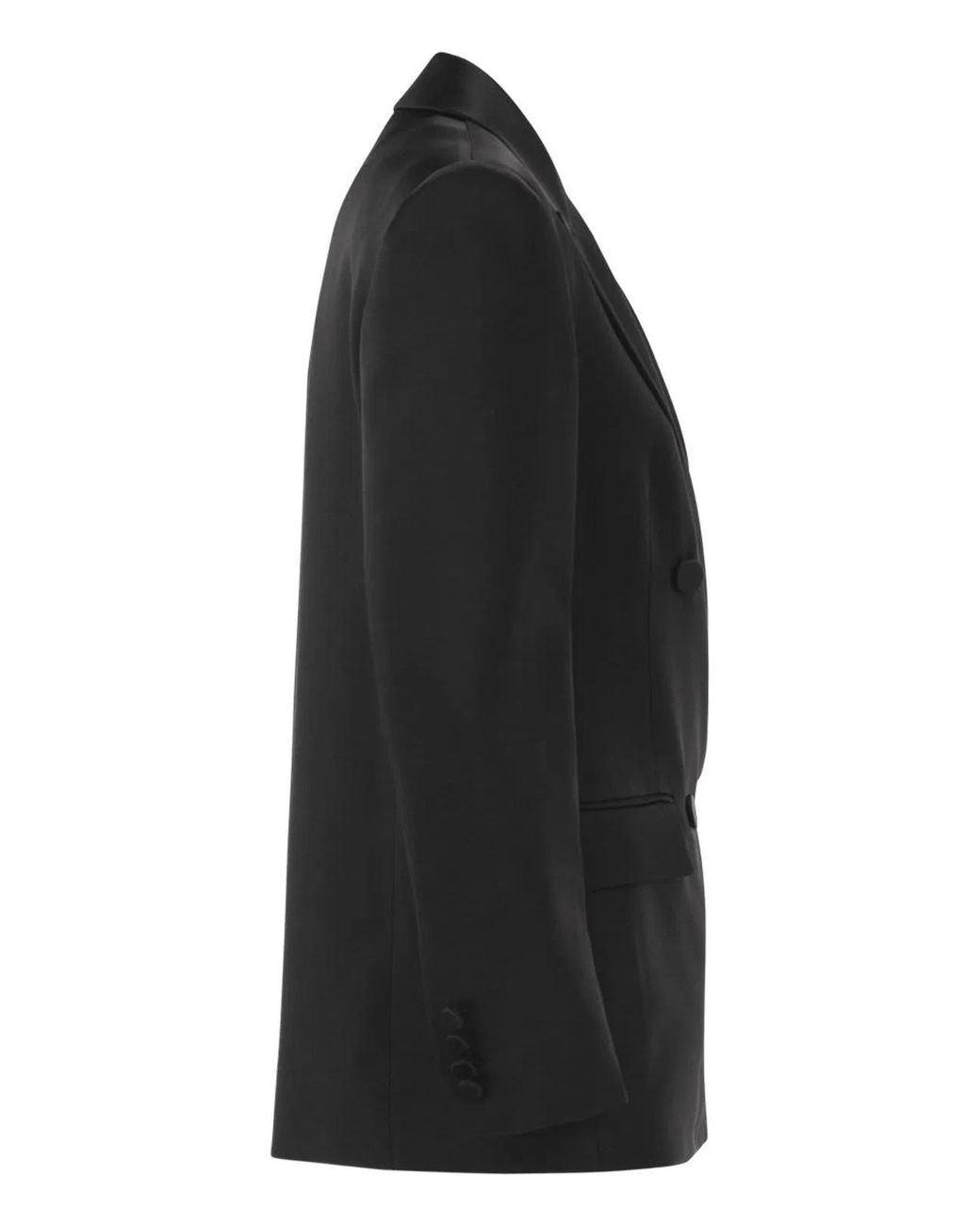 Max Mara Black Msearca – Double-Breasted Blazer