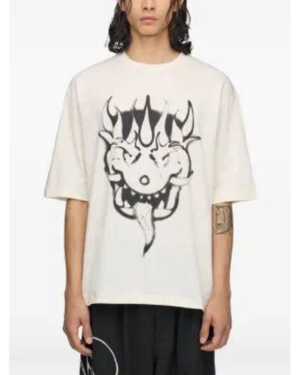 Y-3 Natural Chito T-Shirt With Graphic Print for men