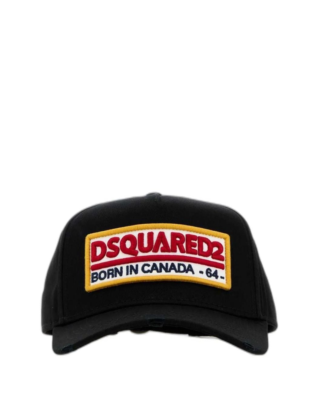 DSquared² Black Baseball Hat With Logo Patch for men