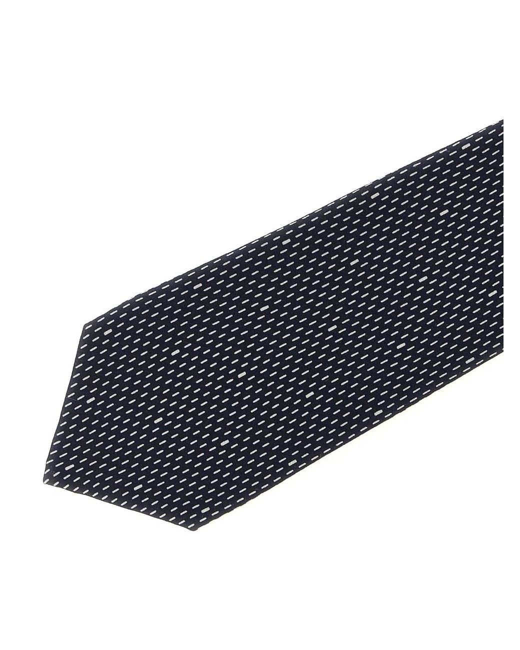 Saint Laurent Black Polka Dot Tie for men