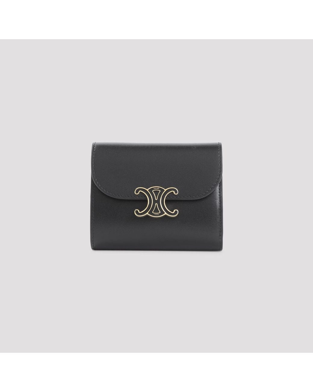 Céline Black Small Flap Wallet