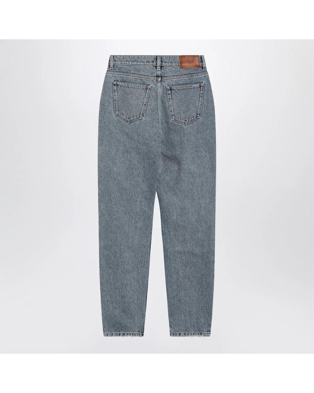 Chloé Blue Light Highwaisted Tapered Jeans