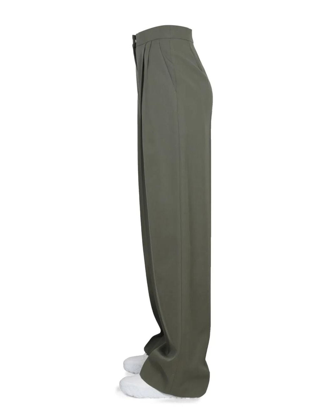 McQueen Green Wide Leg Pants