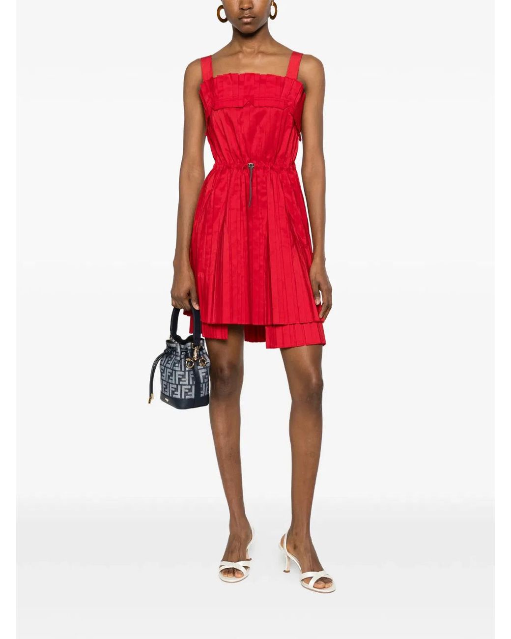 Fendi Pleated Layered Dress