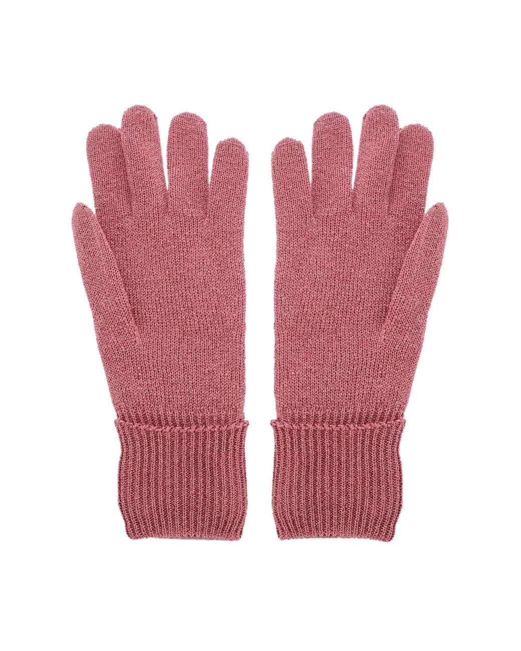 Gucci Pink Gg Monogram Lurex Gloves