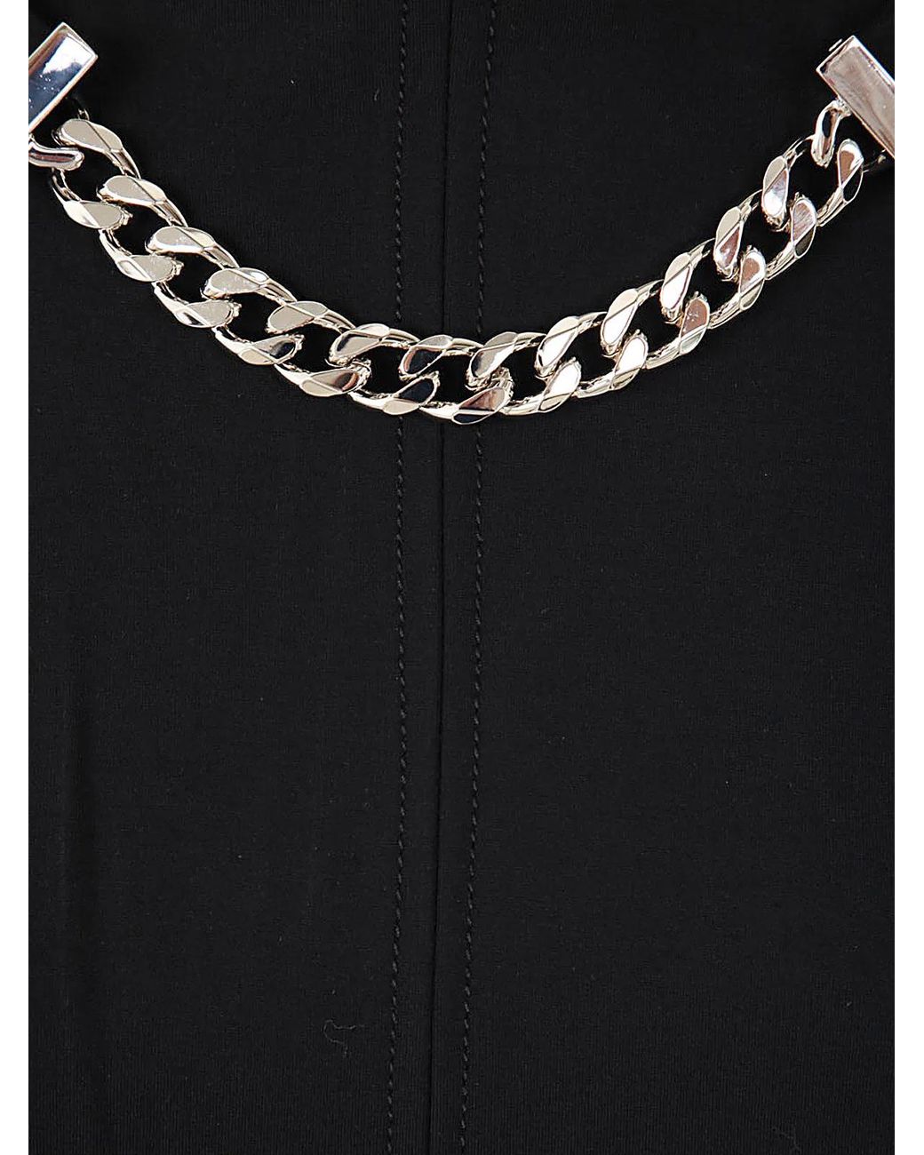 J.W. Anderson Black Neck Chain Long Sleeve Dress