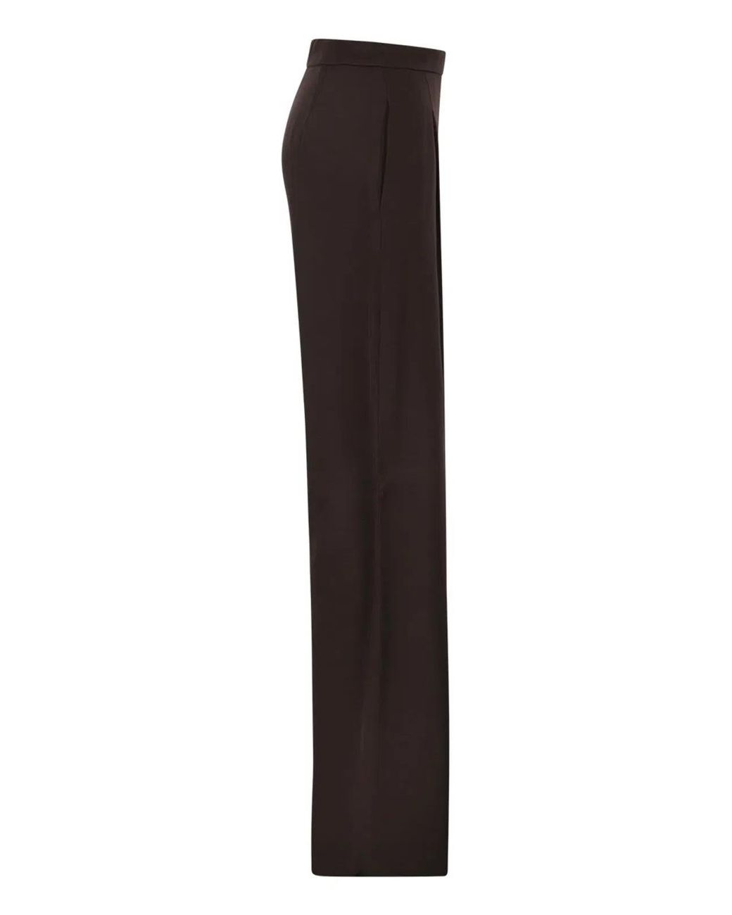 Max Mara Brown Msealpaca – Fluid Palazzo Trousers