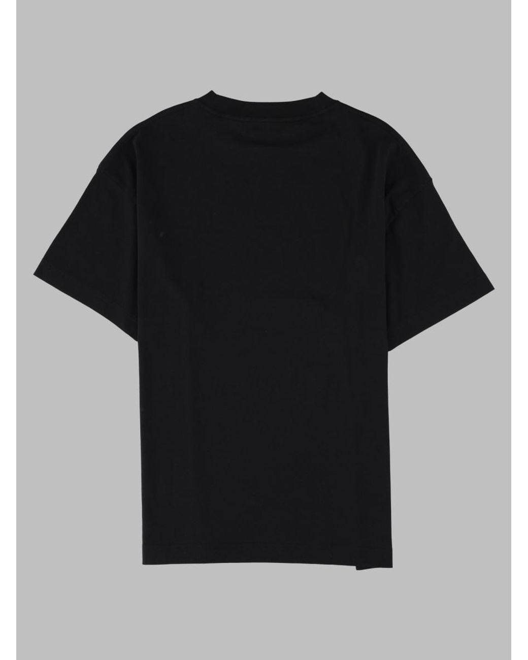 Palm Angels Black Short-Sleeve Gothic Text Cotton T-Shirt for men