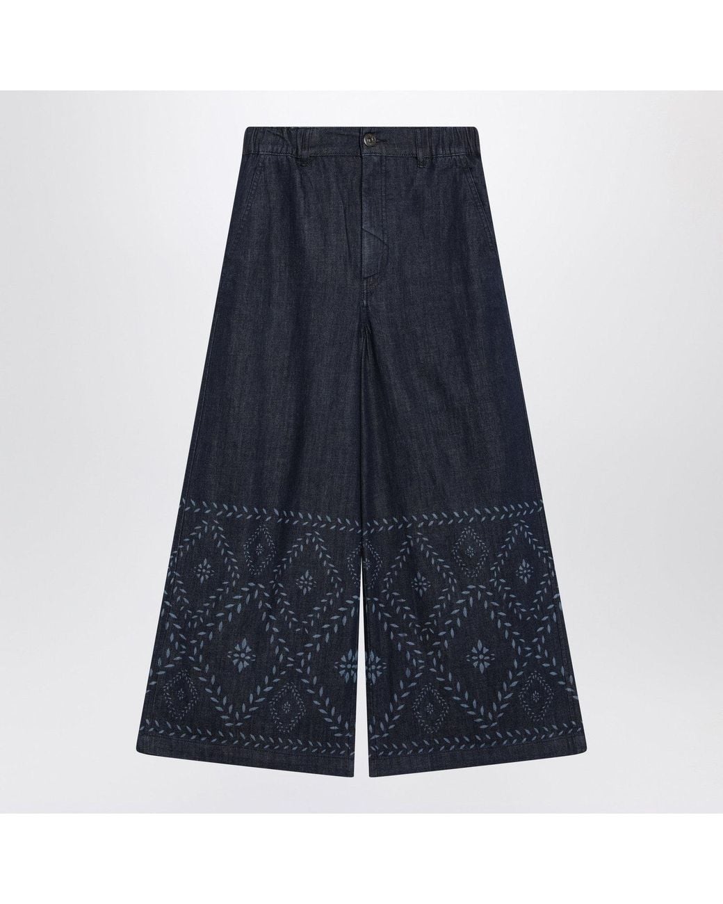 Weekend by Maxmara Blue Dark Wideleg Jeans