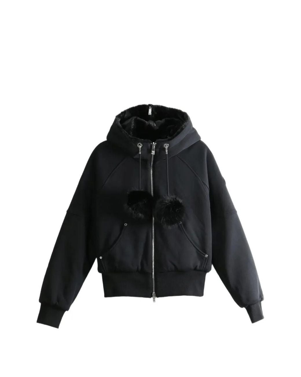 Moose Knuckles Black Oro Reversible Hoodie