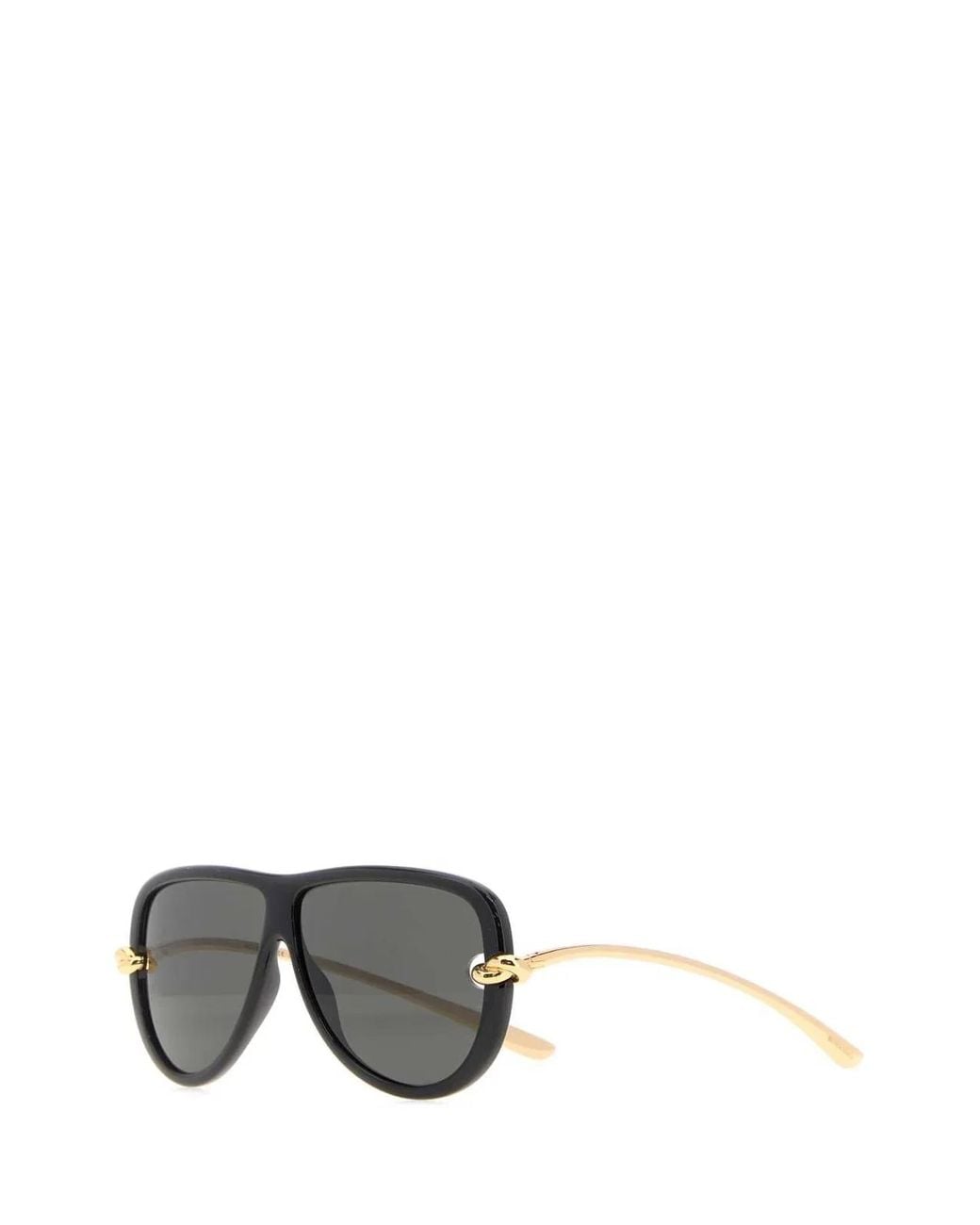 Bottega Veneta Gray Acetate Knot Sunglasses