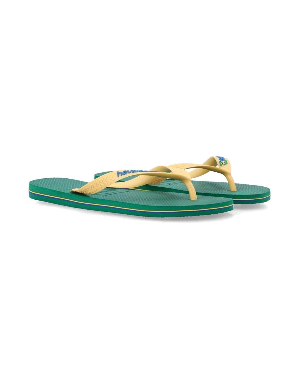 Havaianas Green Brasil Logo Flip-Flops