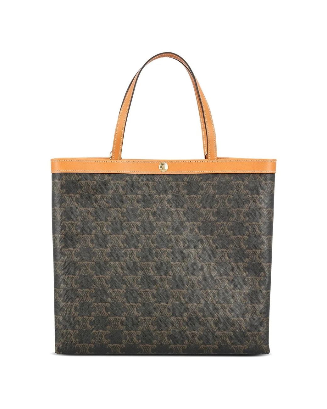 Céline Gray Triomphe Monogram-Print Tote Bag