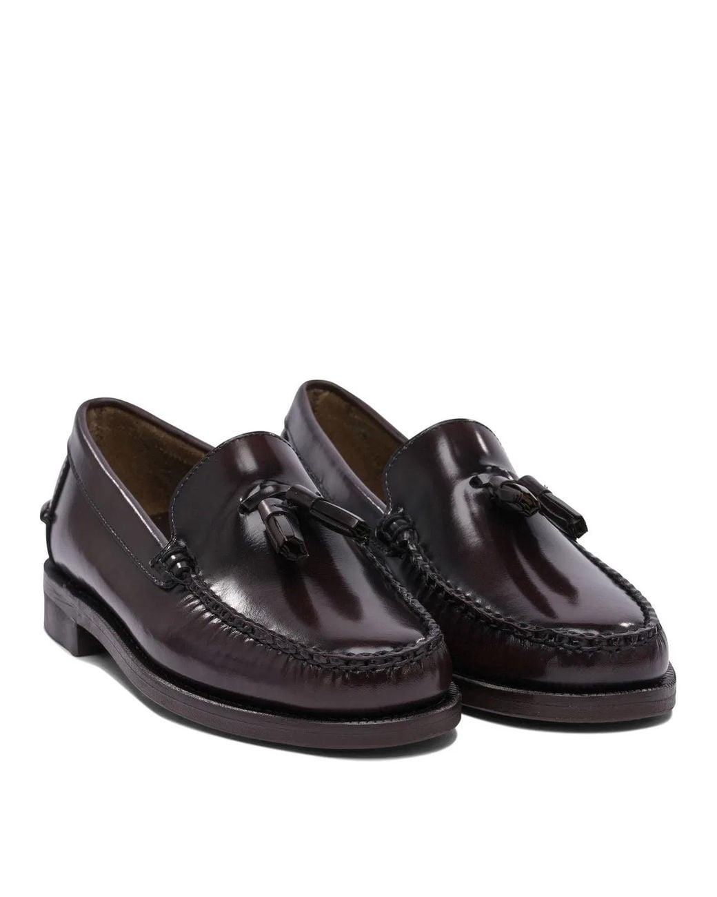 Sebago Black Leather Loafers for men