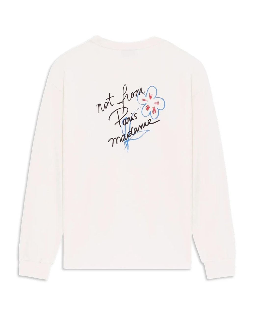 Drole de Monsieur White Esquisse Slogan T-Shirt for men