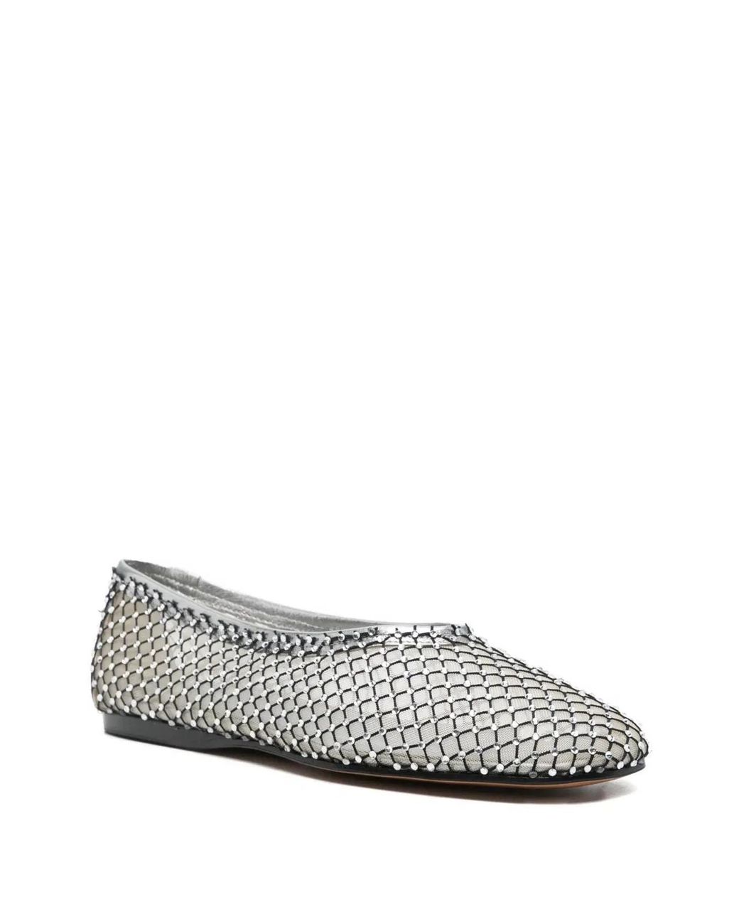 Forte_forte White Strass Mesh Ballerina