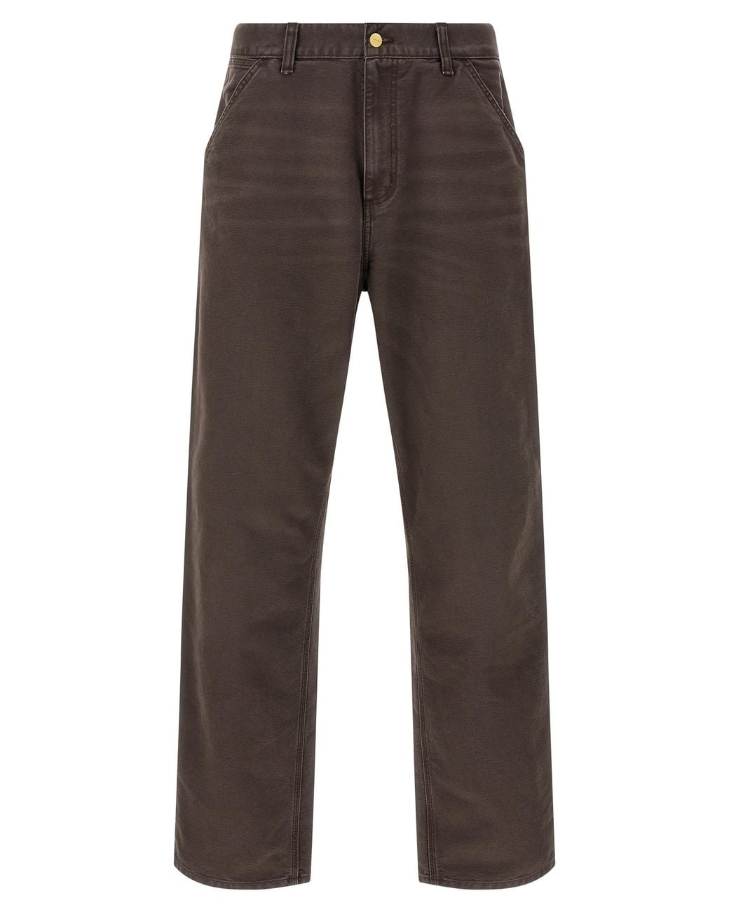 Carhartt Brown 'Single Knee' Pants for men