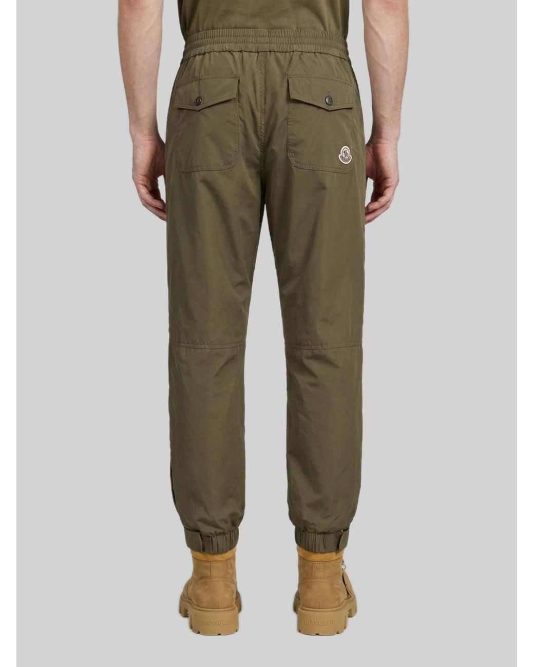 Moncler Green Sports Trousers for men