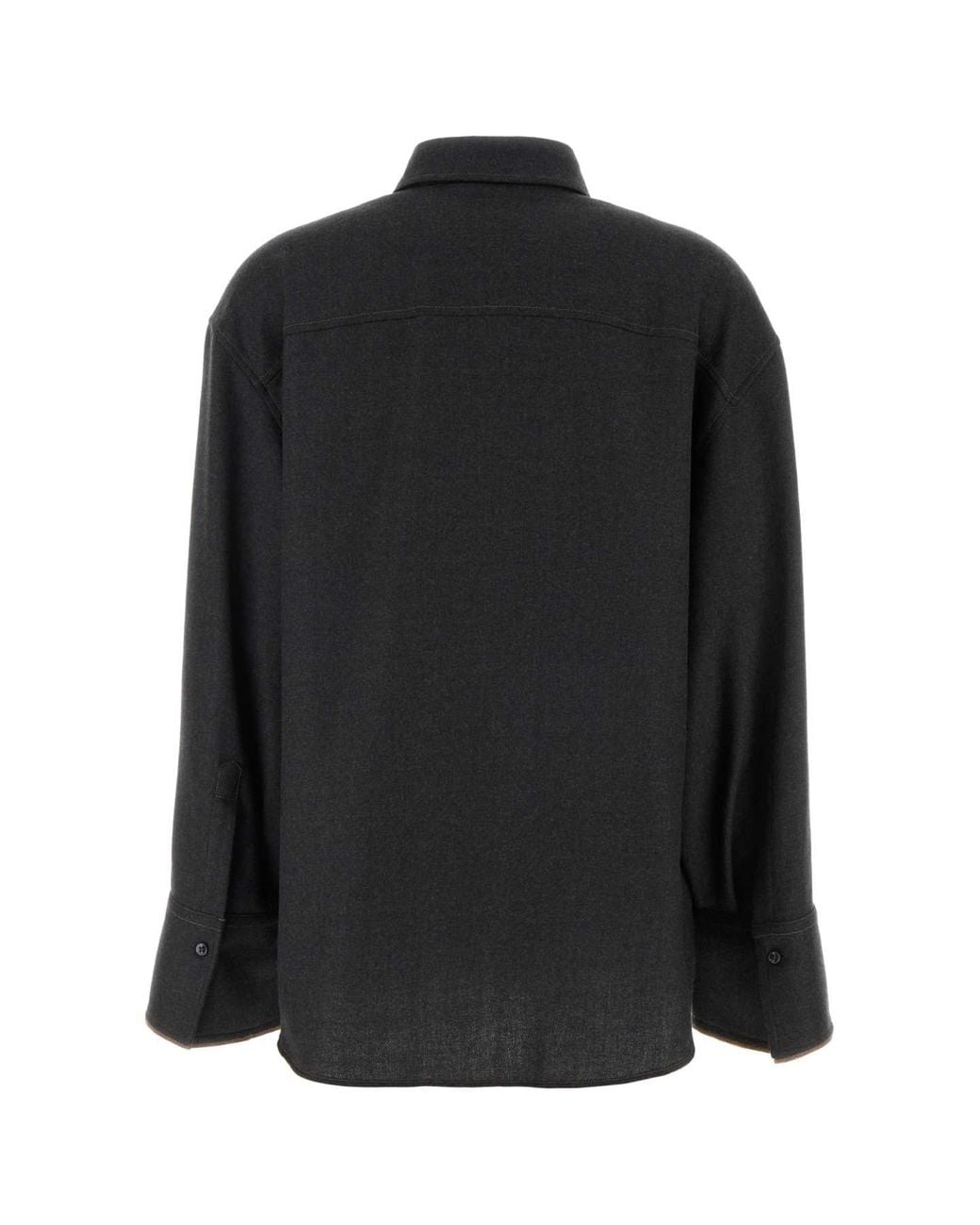 Brunello Cucinelli Black Virgin Wool Shirt