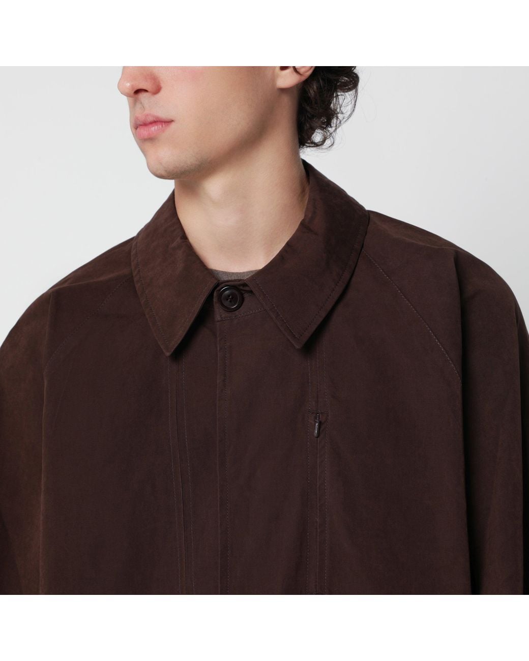 YMC Brown Long Coat for men