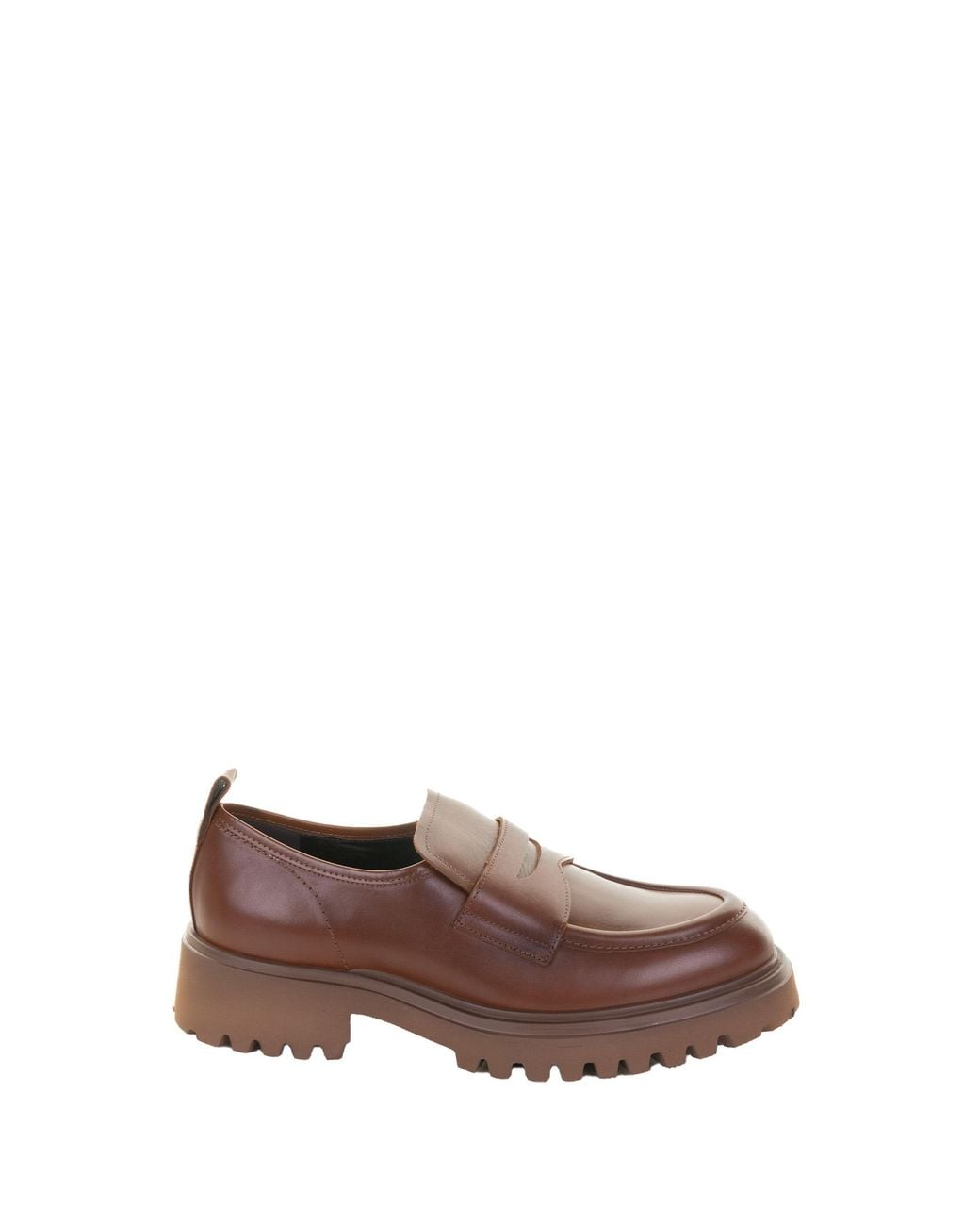 Guglielmo Rotta Brown Leather Moccasin