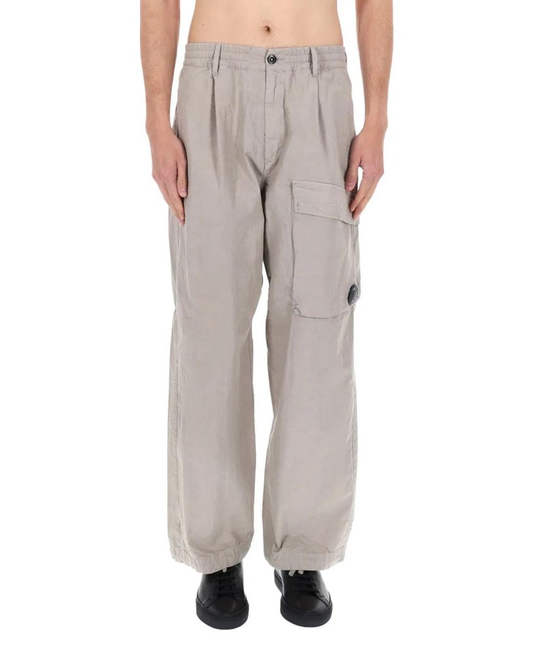 C P Company Blue Dove Cotton Cargo Pants