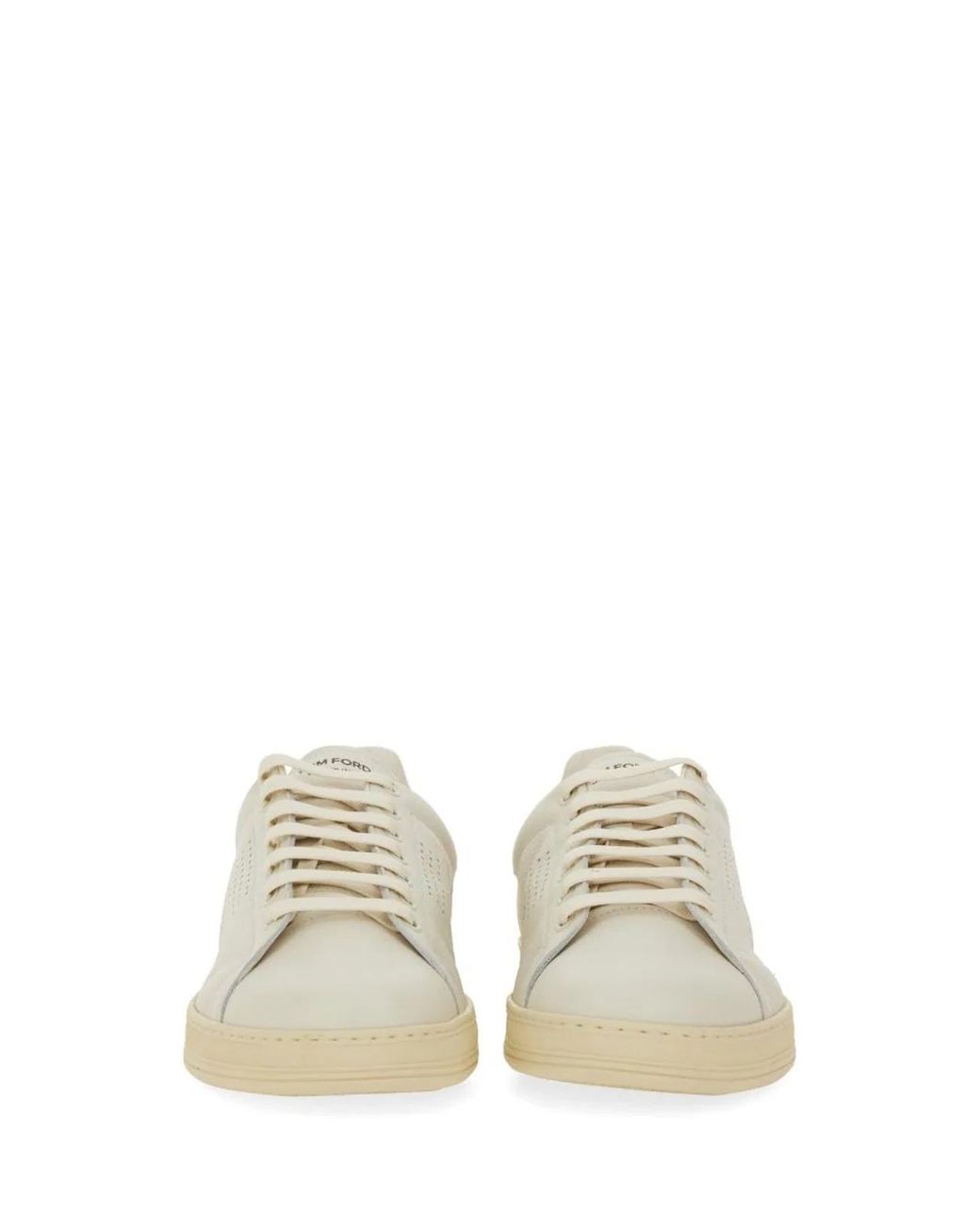 Tom Ford Natural Warwick Leather Sneakers for men