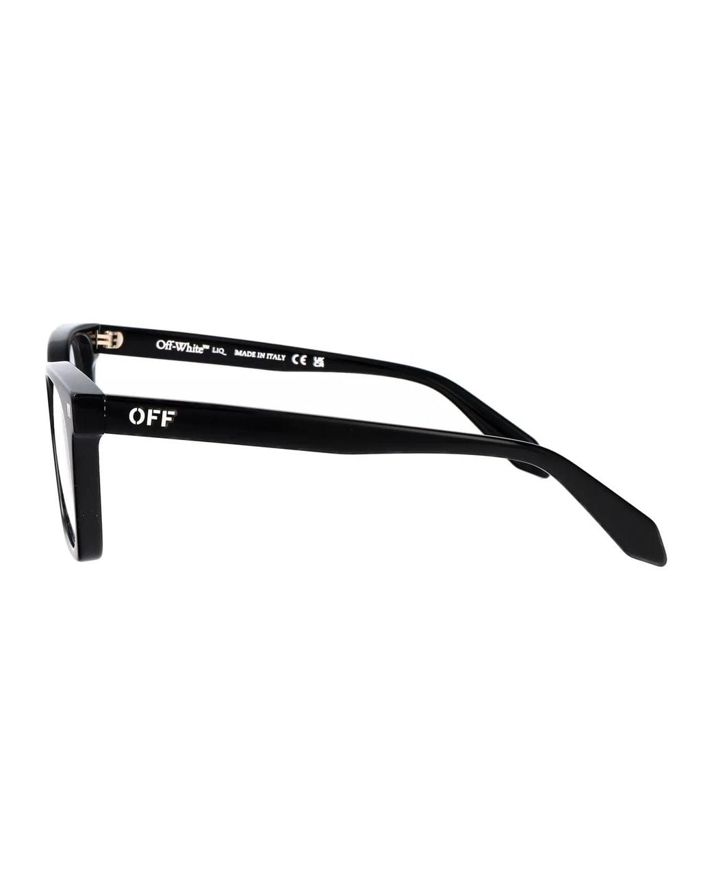 Off-White c/o Virgil Abloh Black Shiny Acetate Glasses