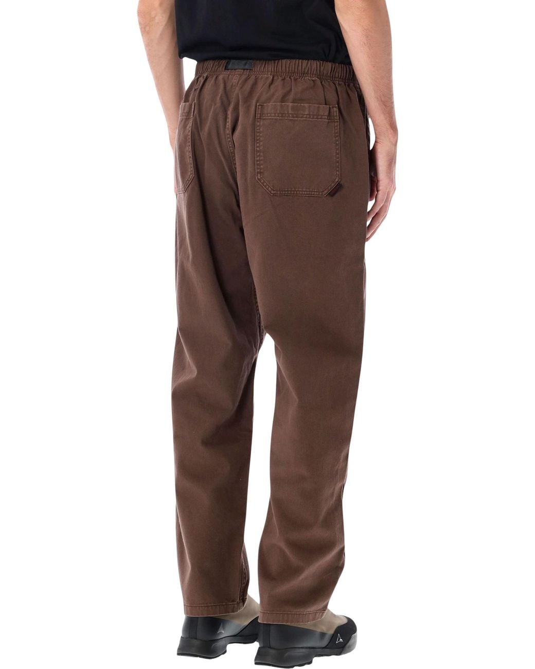 Gramicci Brown Loose Tapered Ridge Pants for men