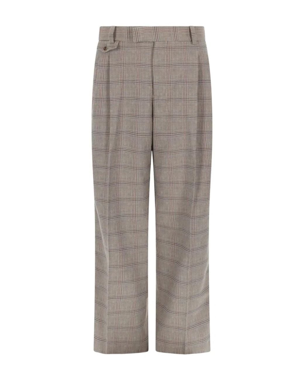 Drole de Monsieur Gray Pants "Large À Carreaux" for men