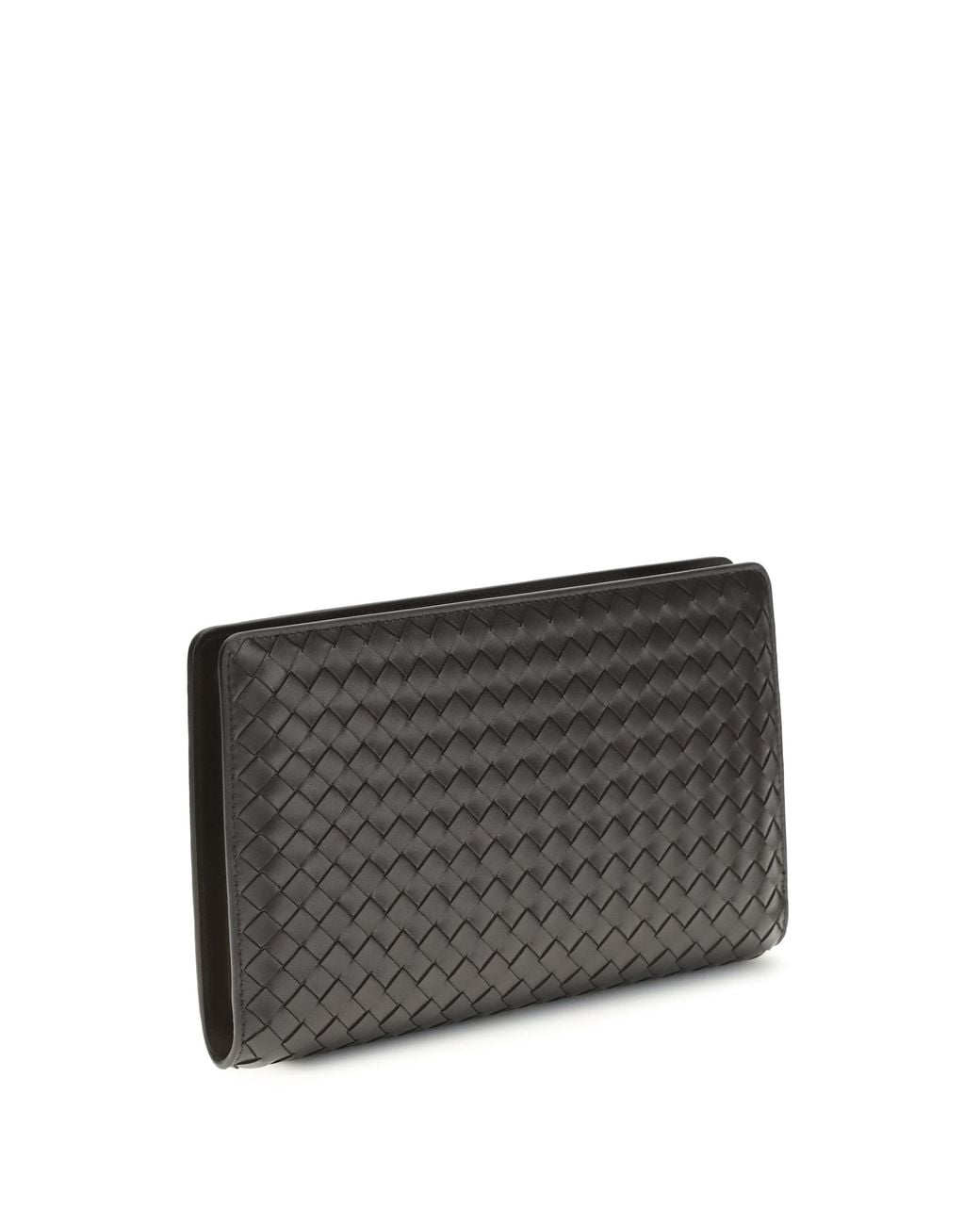 Bottega Veneta Gray Agenda Clutch