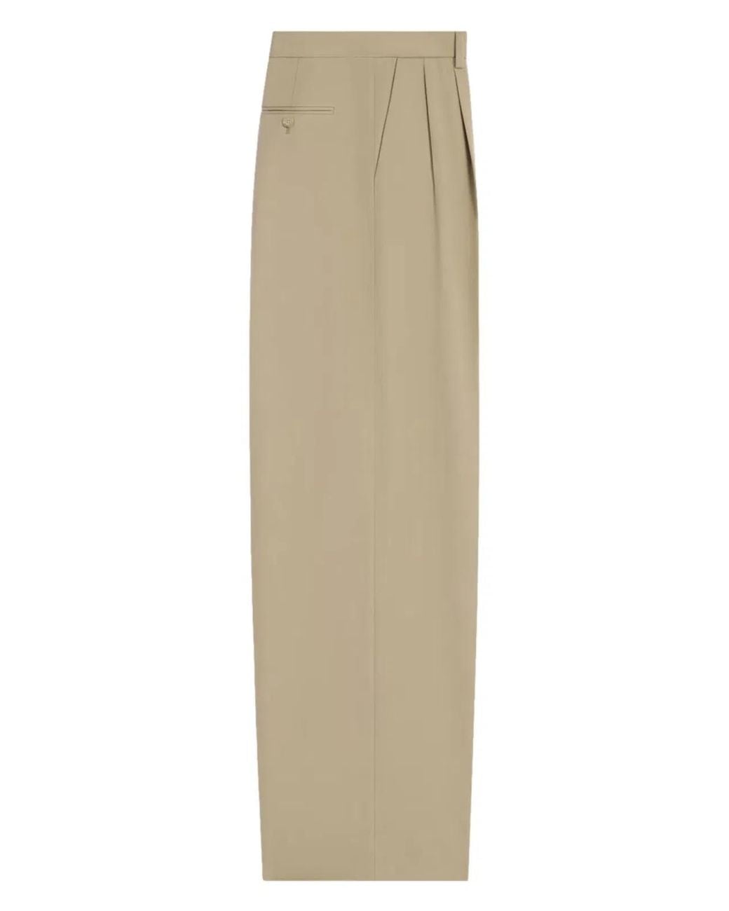 Céline Natural Straight Trousers Cotton