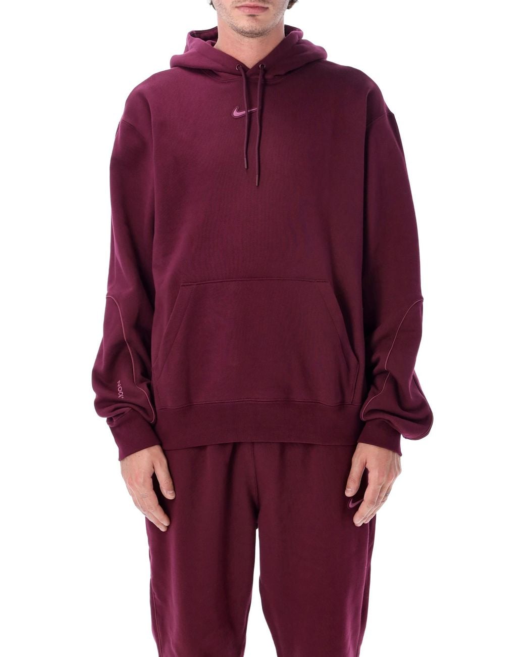 Nike Red Nocta Hooded Sweatshirt for men