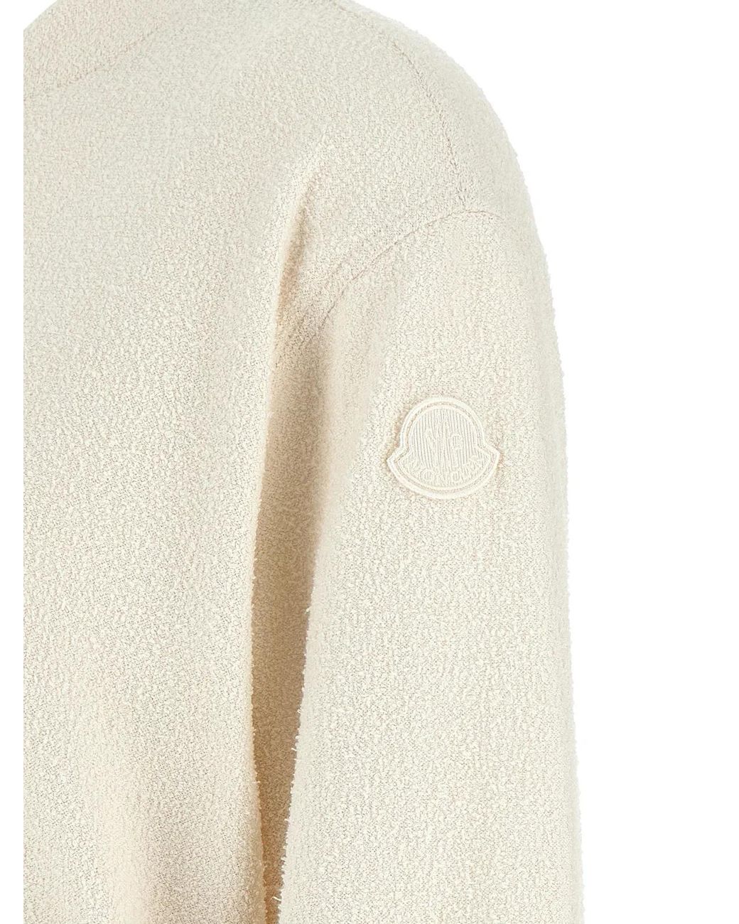 Moncler Natural Bouclé Cardigan