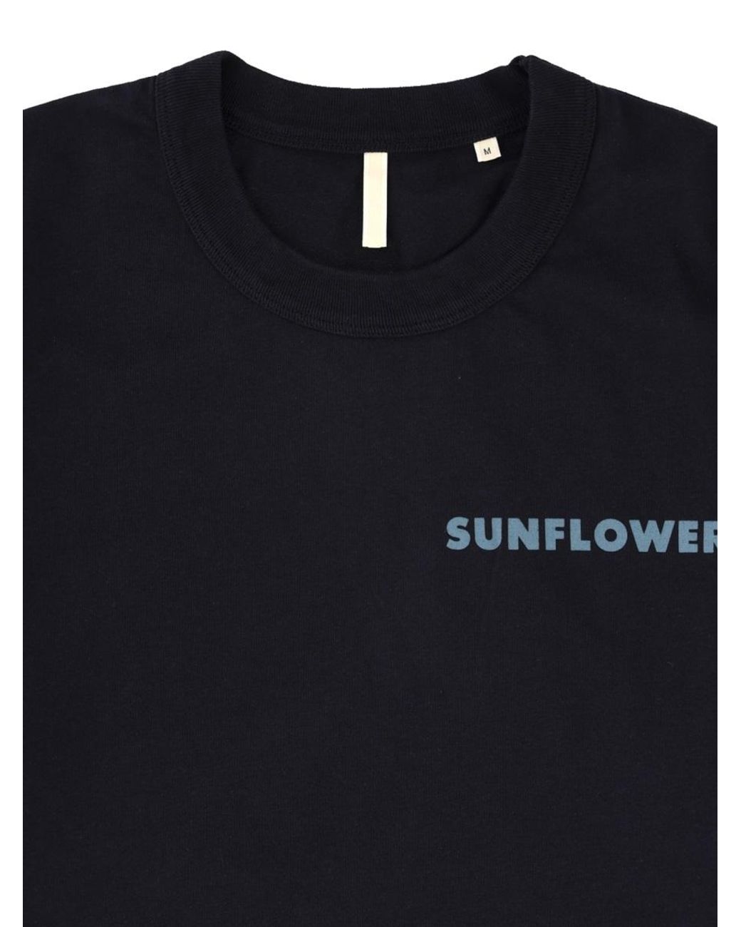 sunflower Black Tshirt Con Logo for men